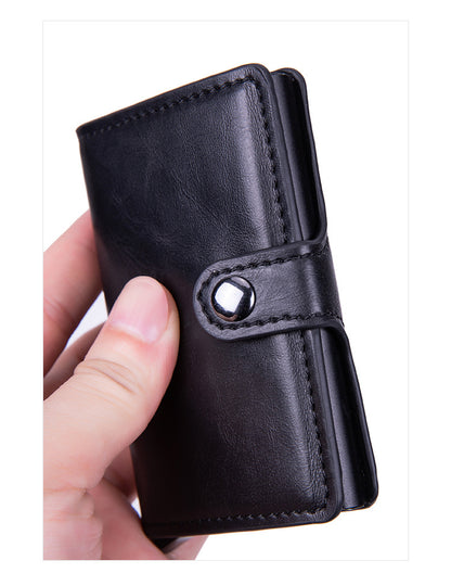 PU card holder in blue color