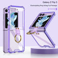 [Fine hole-ring] transparent purple