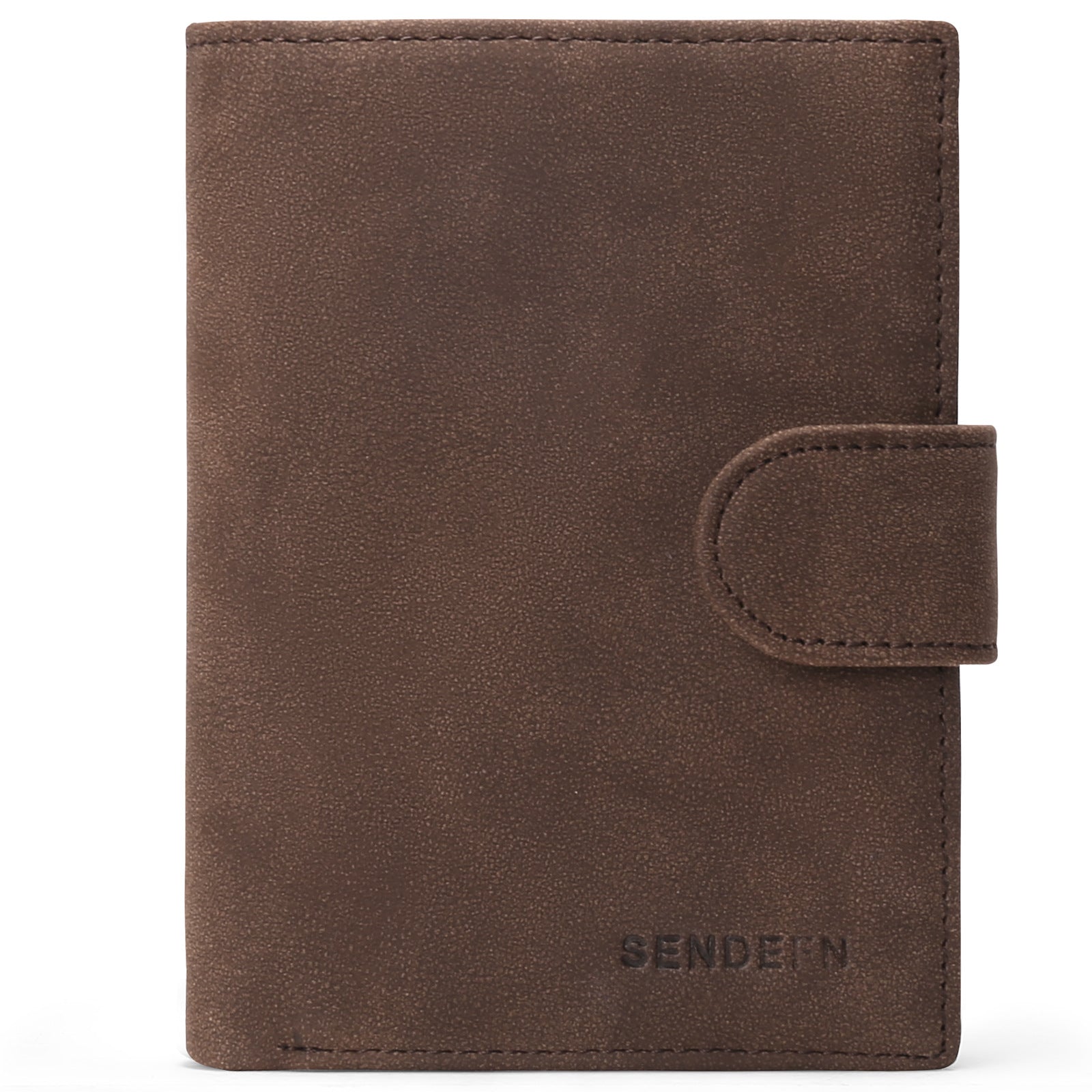 Men's leather wallet - Dark Coffee style