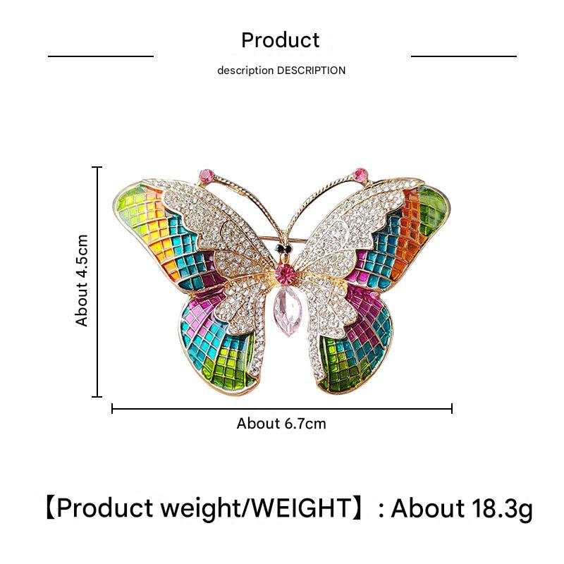 elegant butterfly brooch close-up - image 2