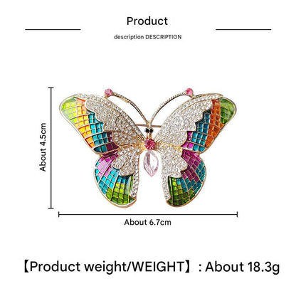 elegant butterfly brooch close-up - image 2