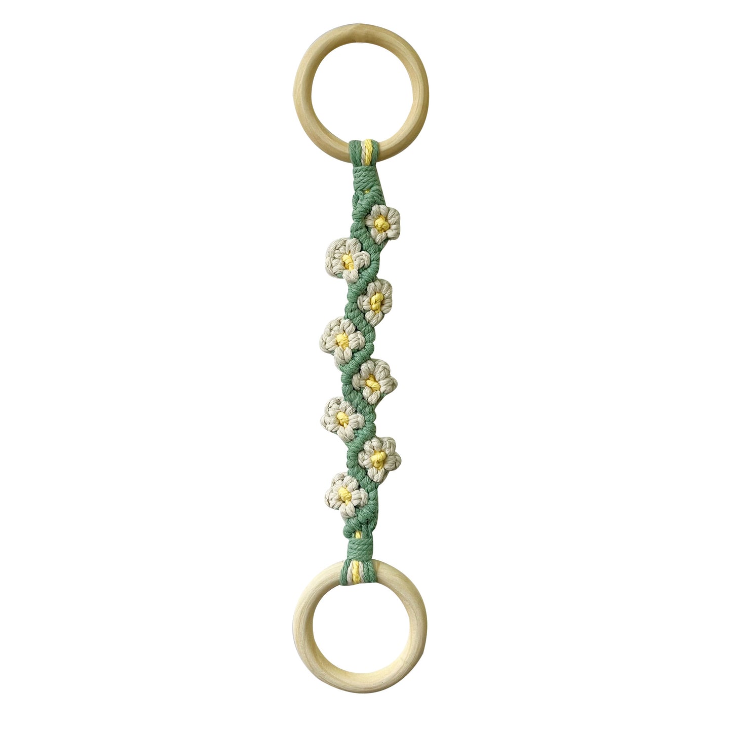 Handcrafted Daisy Cotton Rope Wall Decor Image 2