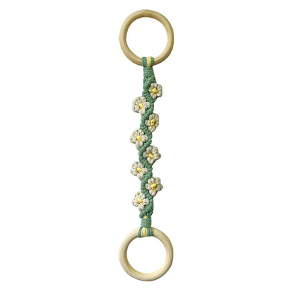 Handcrafted Daisy Cotton Rope Wall Decor Image 2