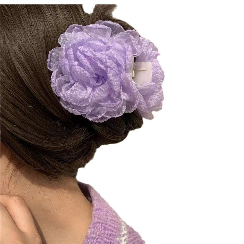 Handmade floral hair clip for women