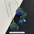 7 - Irregular Pearl Peacock Feather