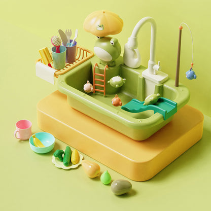 educational pretend kitchen play for young children