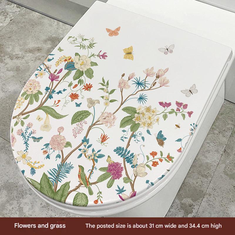 Cute Dolphin Toilet Seat Sticker Image 3