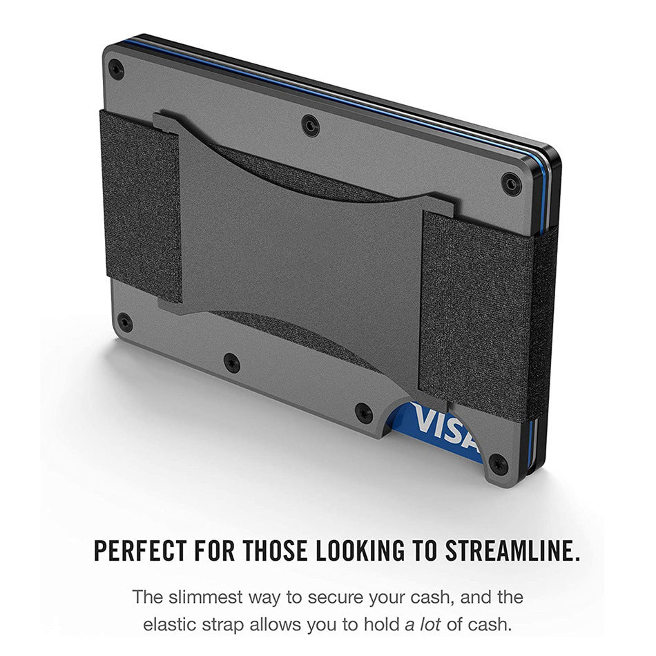 RFID blocking metal card wallet image 1