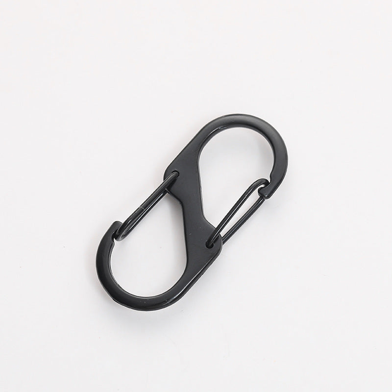 Quick-release mechanism keychain clip