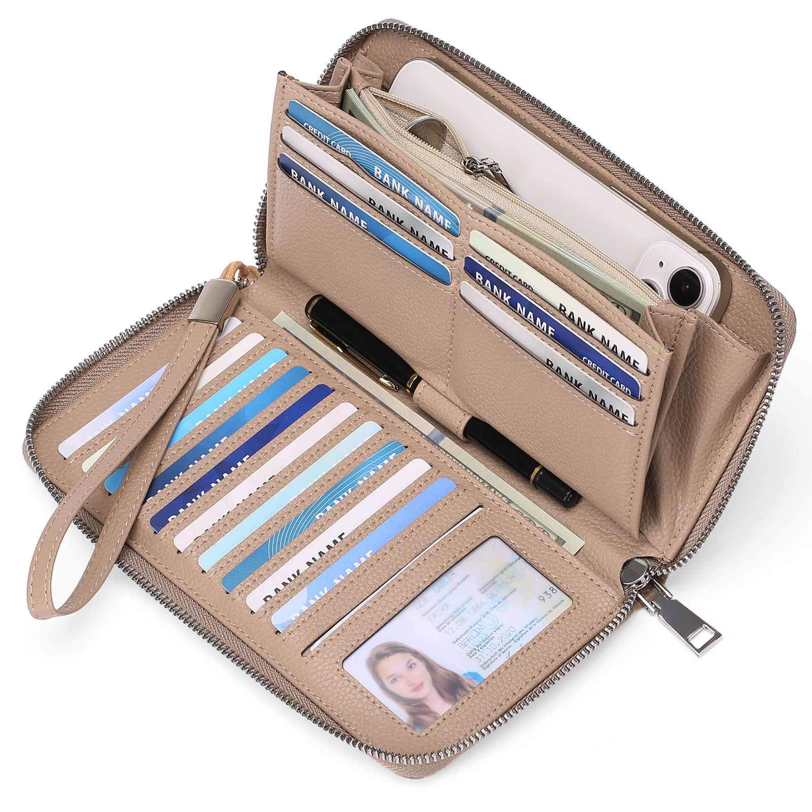 RFID wallet for women in black