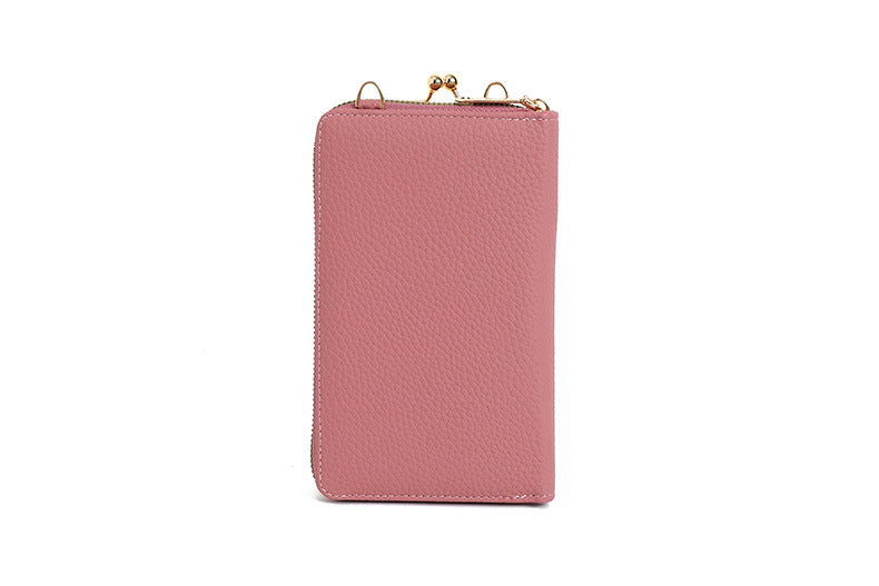 Stylish Mini Women's Phone Wallet Bag - Open