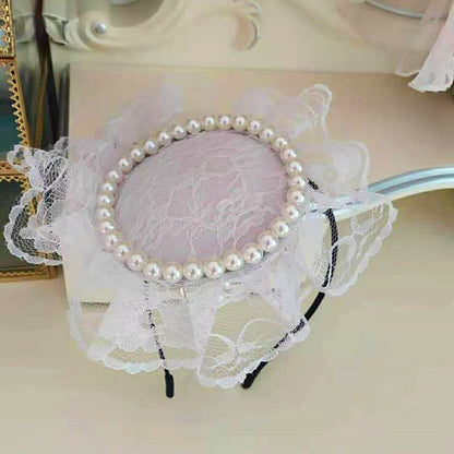 Creamy White Lace Hat Image 8