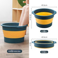 Blue Short Round Bucket without Lid