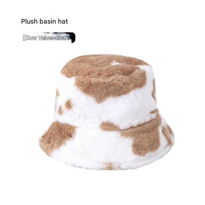 Leopard print fisherman hat front view