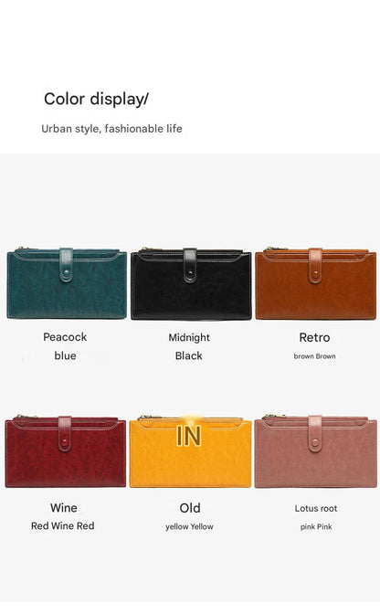 Showing dual-zipper feature of the wallet for easy access - image 10