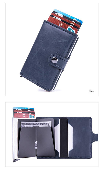 PU card holder in carbon fiber pattern