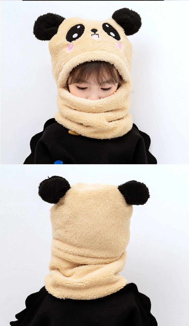 Adorable children's hat and scarf set