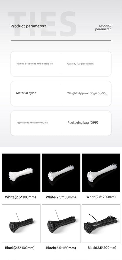Close up of nylon cable tie - image 8