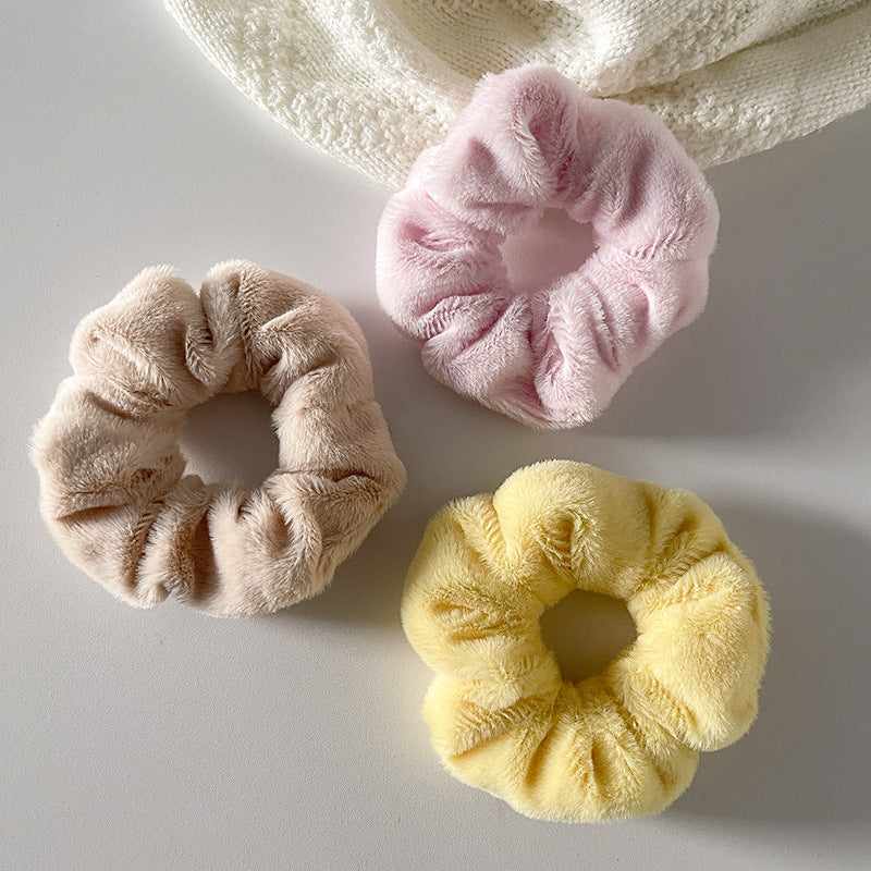 Cute plush headband for kids in pink color
