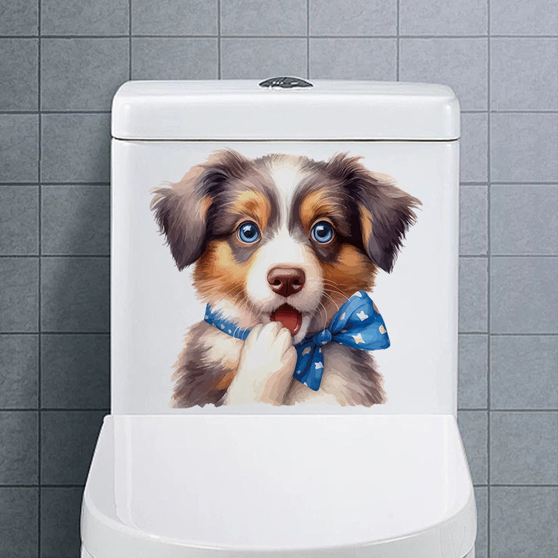 Cute dog cow wall sticker design 7