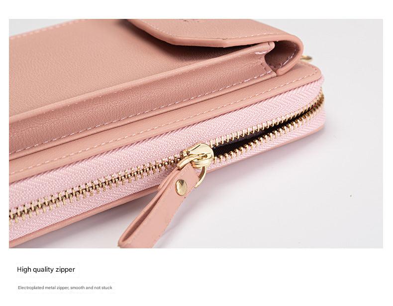 Deep pink mini wallet for women