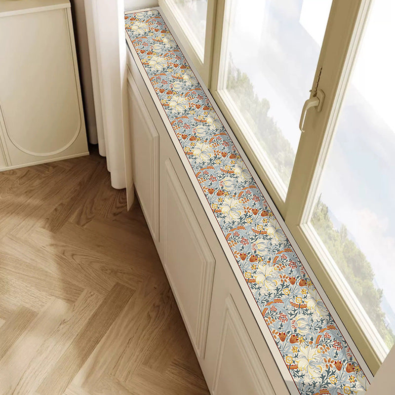Non-slip leather window pad