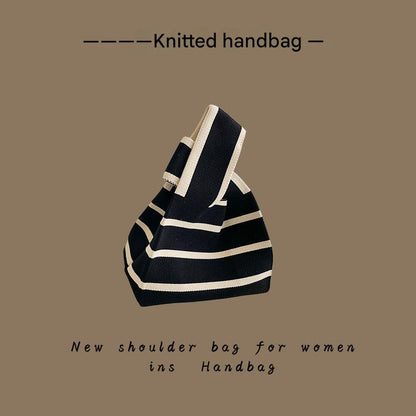 Detailed Texture of Knitted Fabric