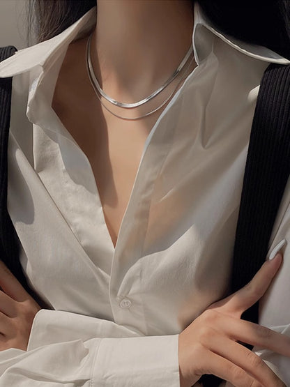 Stylish Snake Bone Choker Necklace Image 1