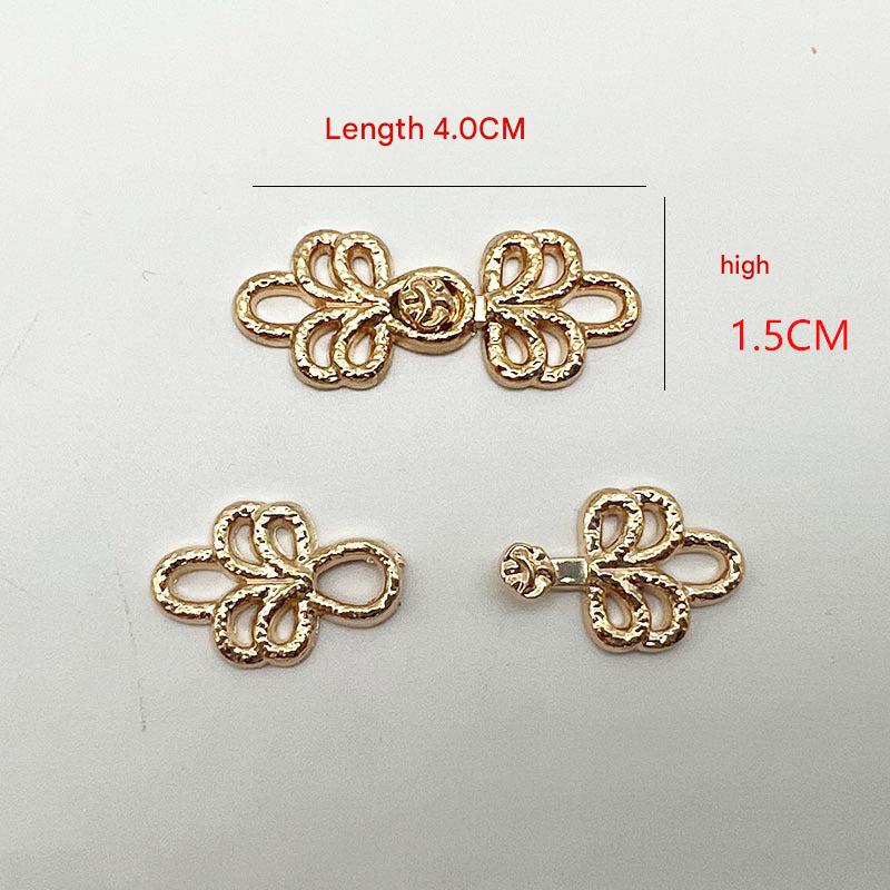 Metal fastener for Qipao clothing