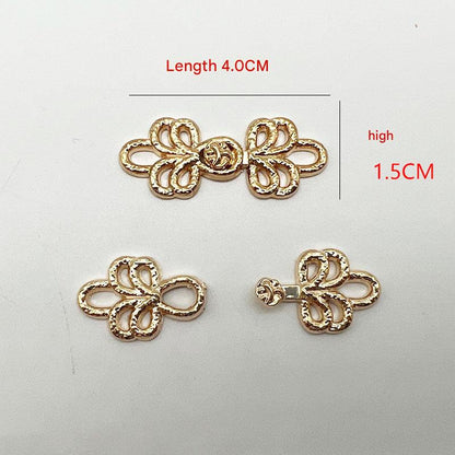 Metal fastener for Qipao clothing