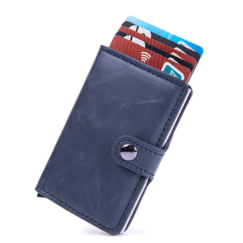 PU card holder in carbon fiber pattern