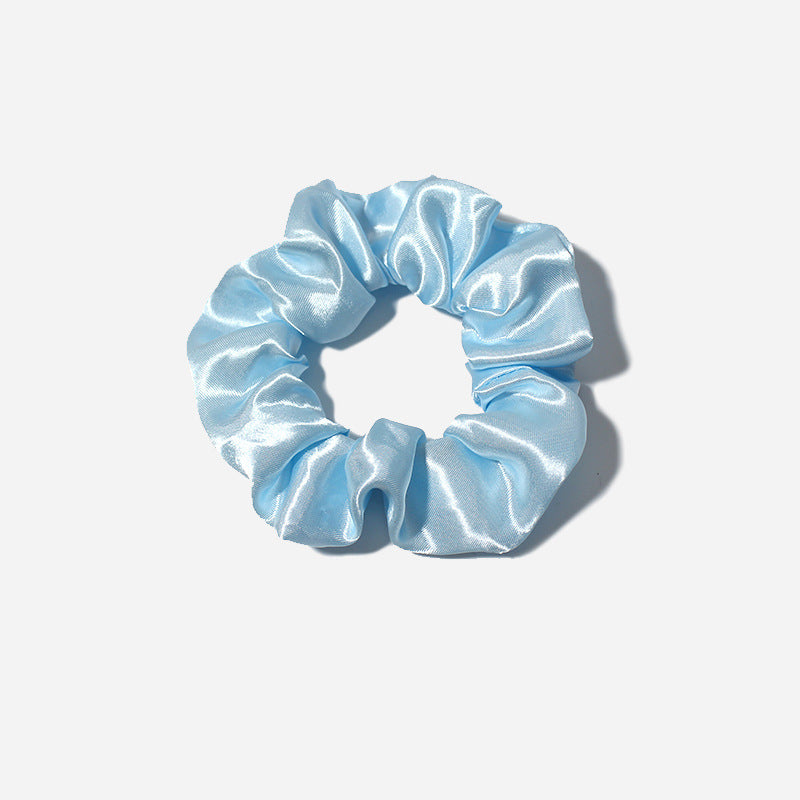Korean fabric hair band in use