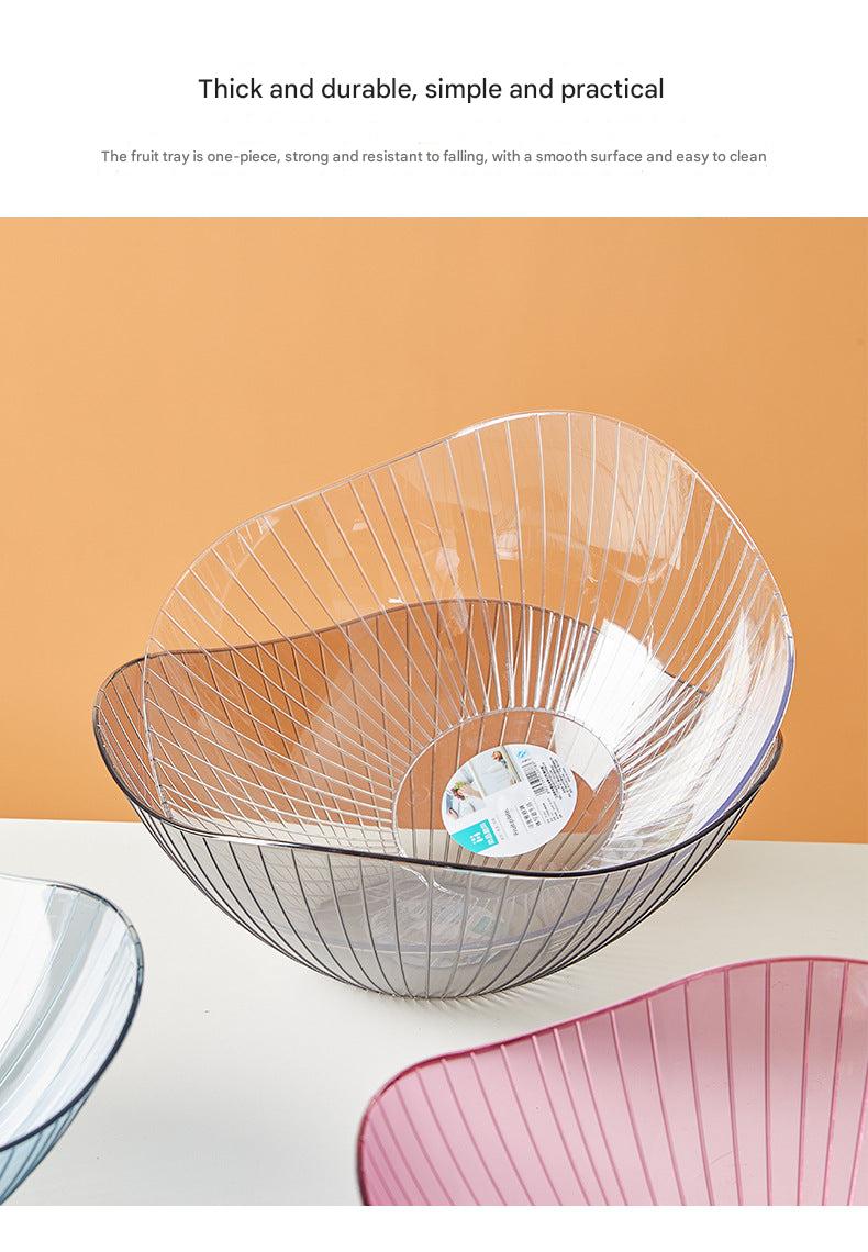 Stylish modern fruit bowl with snacks