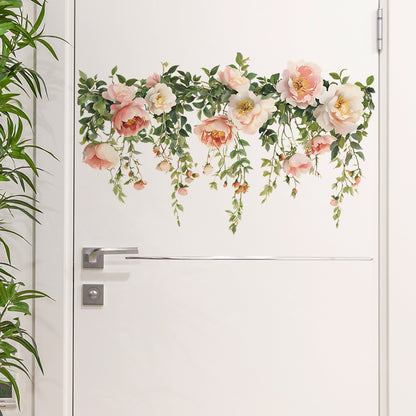 vibrant rose wall sticker design 3