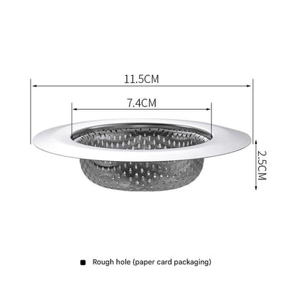Stylish sink strainer on a kitchen counter