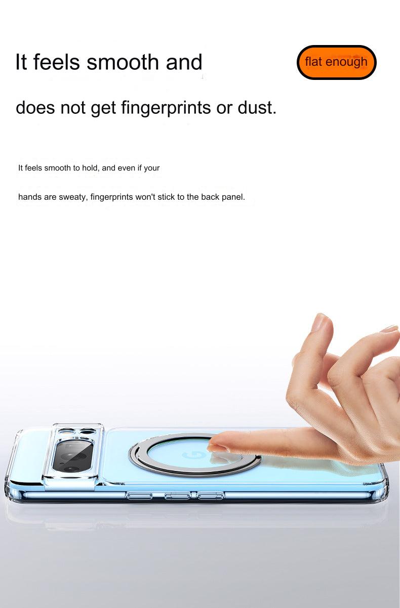 360-Degree Rotating Stand Case for Google Pixel 8/8A/8 Pro - Shockproof, Magnetic, and Fingerprint-Resistant