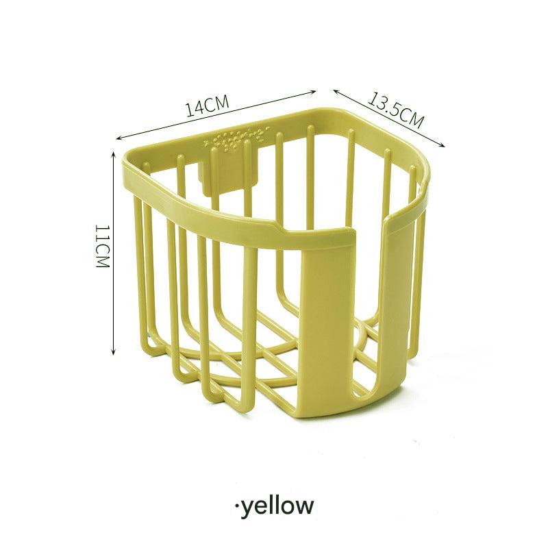 wall-mounted tissue holder in white
