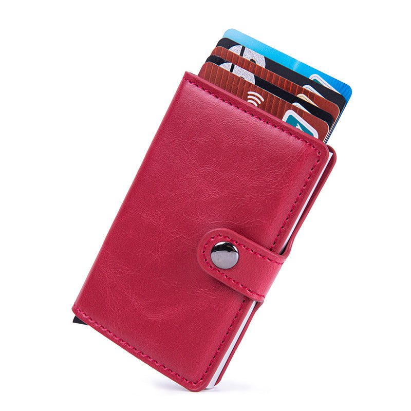 Interior view of PU card holder showing capacity
