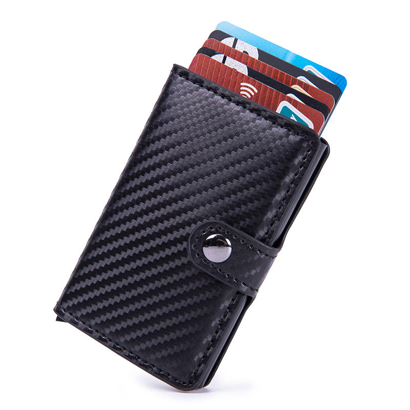 PU card holder in black color