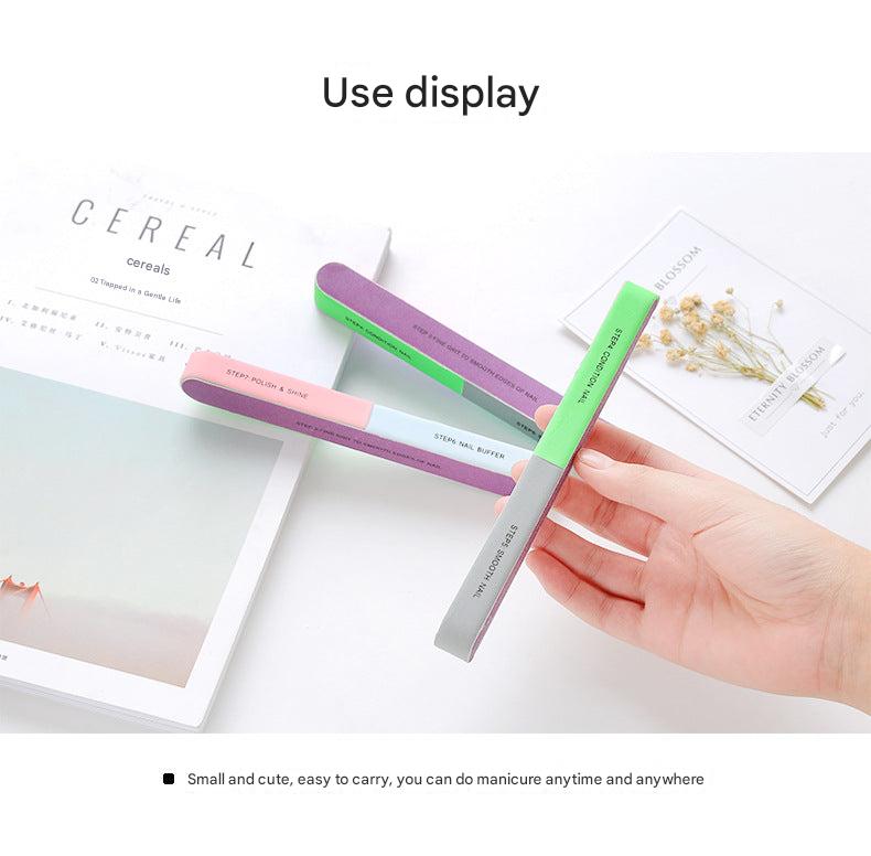 image of nail polishing tool in use