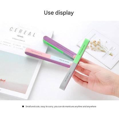 image of nail polishing tool in use