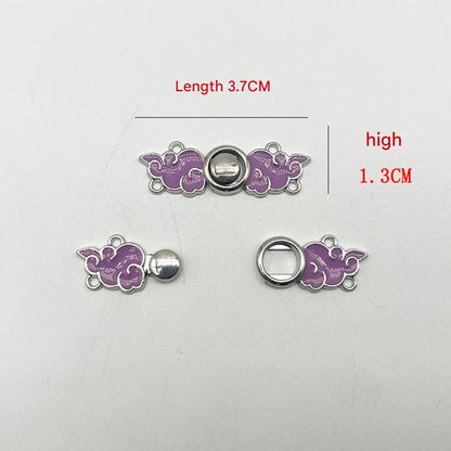 Stylish metal clasp for Hanfu costume