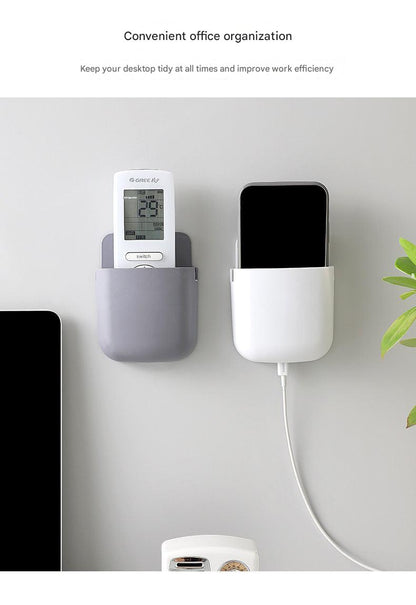 Smart Wall-Mounted Remote Control Holder in various colors