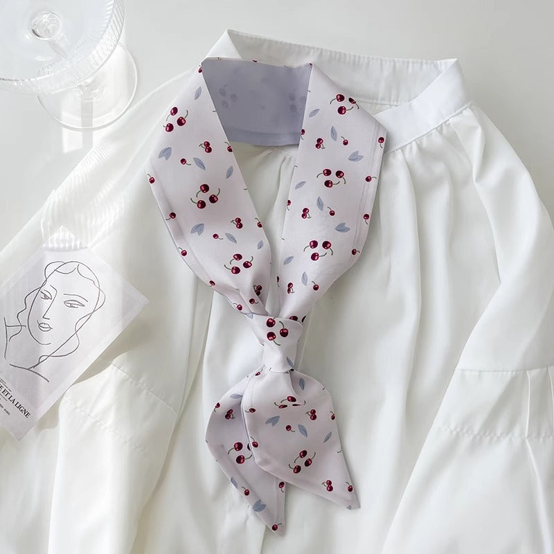 Chic geometric patterned hair scarf