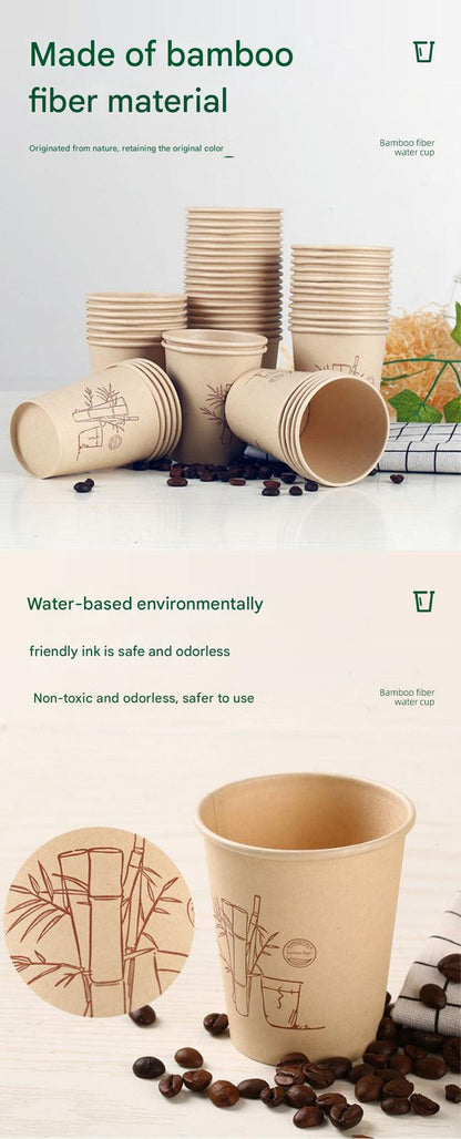 Sustainable Bamboo Fiber Disposable Cup Image 5