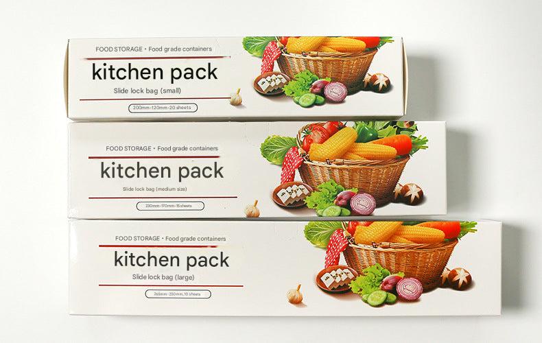 Leak-proof refrigerator storage bags