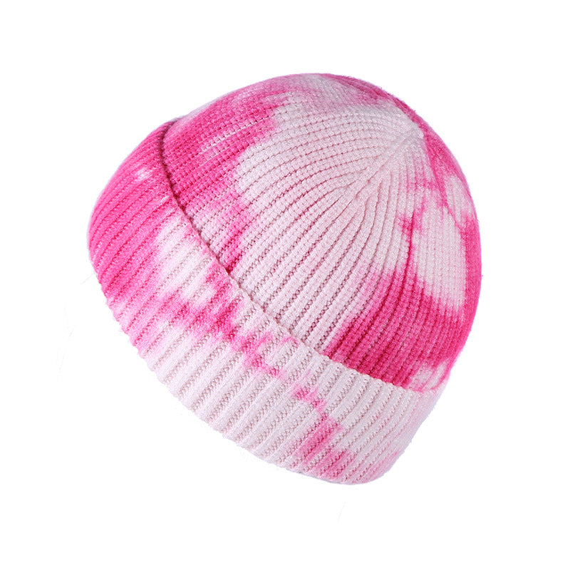 Purple comfortable knit beanie for outdoor use