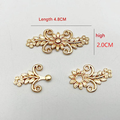 Antique bronze clasp for traditional outfits