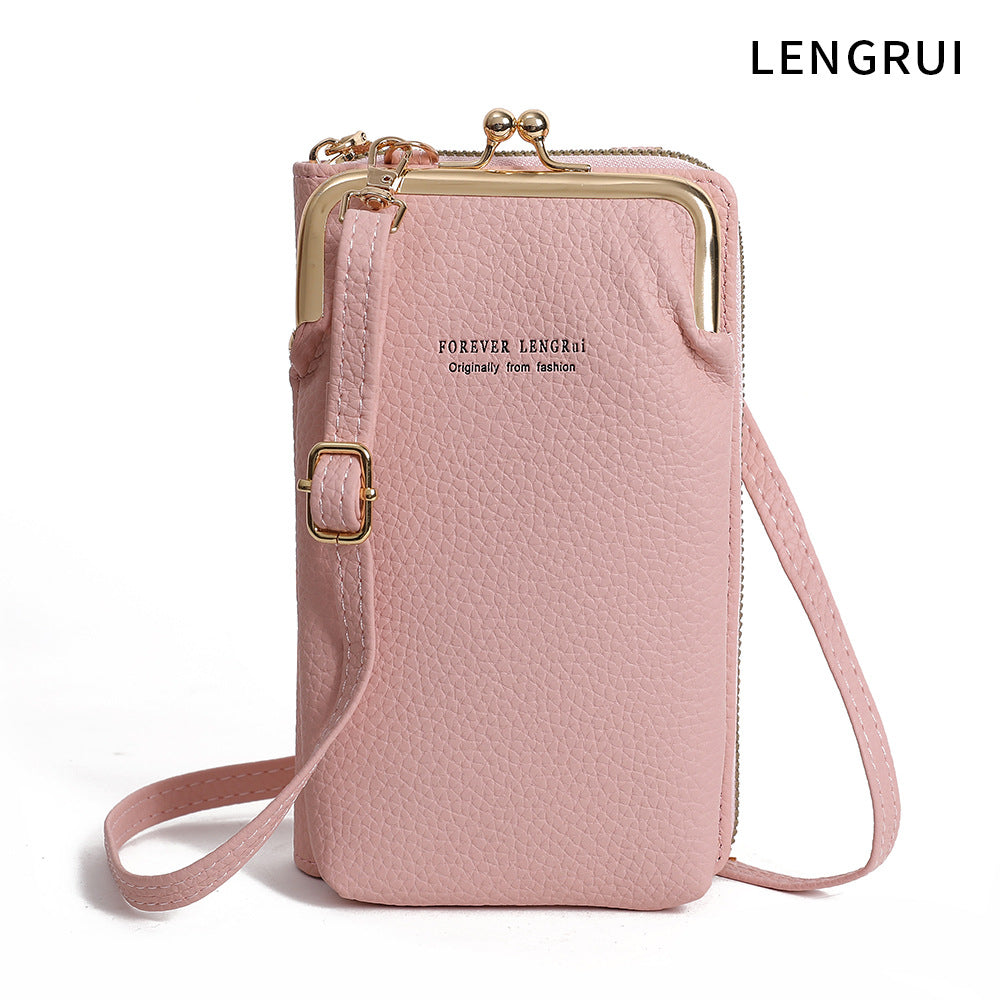 Stylish Mini Women's Phone Wallet Bag - Open