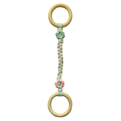 Handcrafted Daisy Cotton Rope Wall Decor Image 1